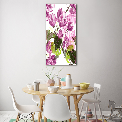 Staand plexiglas foto Paarse bloemen