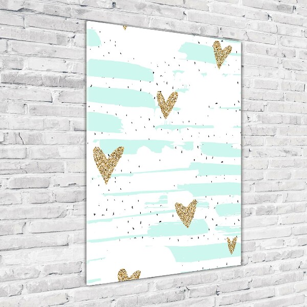 Staand foto plexiglas Harten en stippen