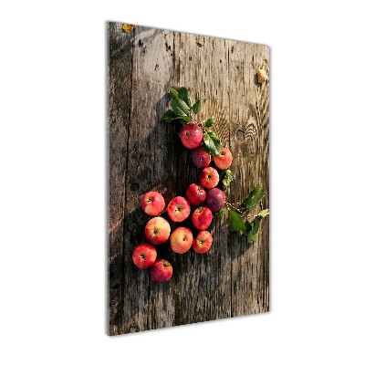 Staand foto plexiglas Appels op tafel