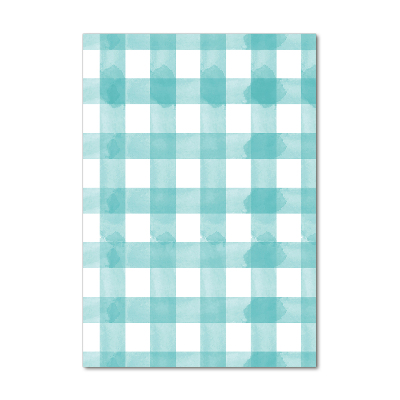 Staand foto in plexiglas Blauw geblokt