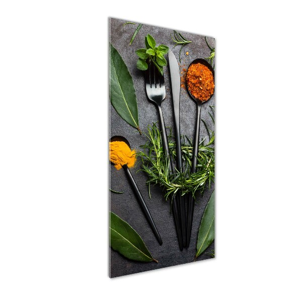 Staand plexiglas foto Bestek en specerijen