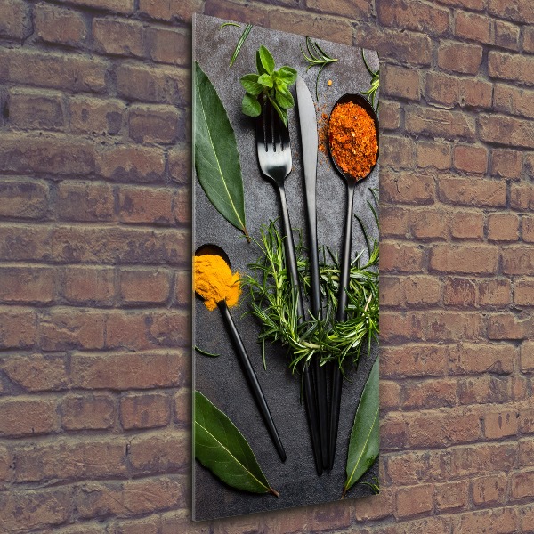 Staand plexiglas foto Bestek en specerijen