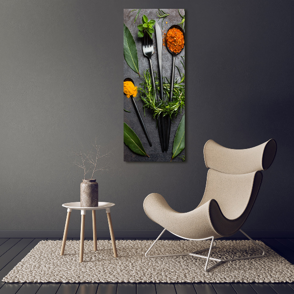 Staand plexiglas foto Bestek en specerijen