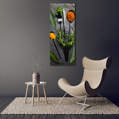 Staand plexiglas foto Bestek en specerijen