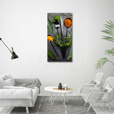Staand plexiglas foto Bestek en specerijen