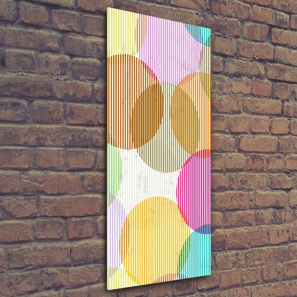 Staand plexiglas foto Gekleurde cirkels