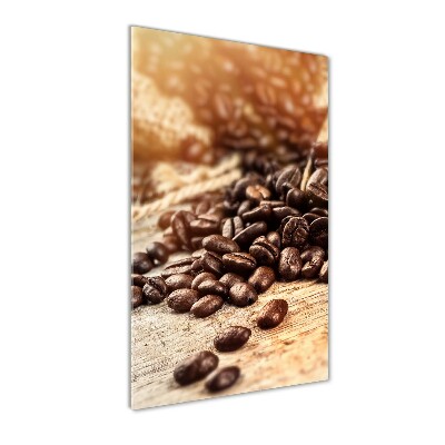 Staand foto in plexiglas Koffiebonen