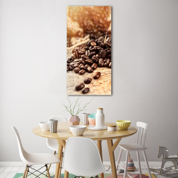 Staand foto in plexiglas Koffiebonen