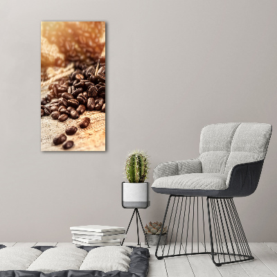 Staand foto in plexiglas Koffiebonen