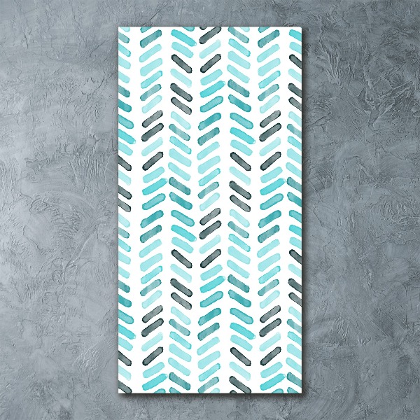 Staand foto plexiglas Blauwe visgraat