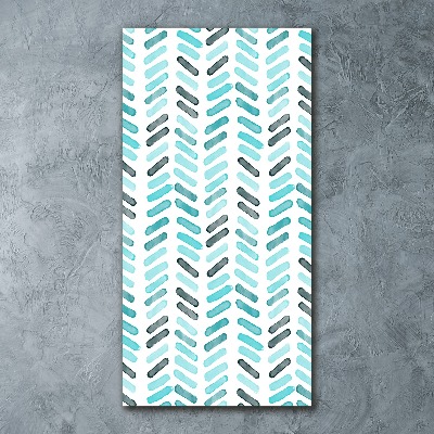 Staand foto plexiglas Blauwe visgraat