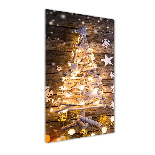 Staand foto in plexiglas Lichtgevende kerstboom