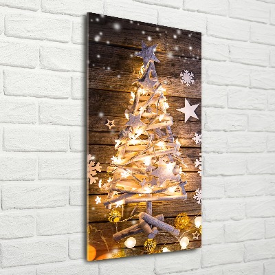 Staand foto in plexiglas Lichtgevende kerstboom