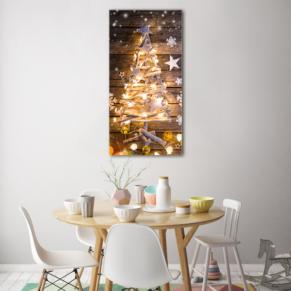 Staand foto in plexiglas Lichtgevende kerstboom