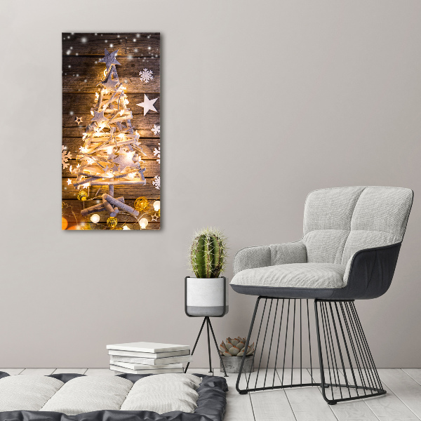 Staand foto in plexiglas Lichtgevende kerstboom