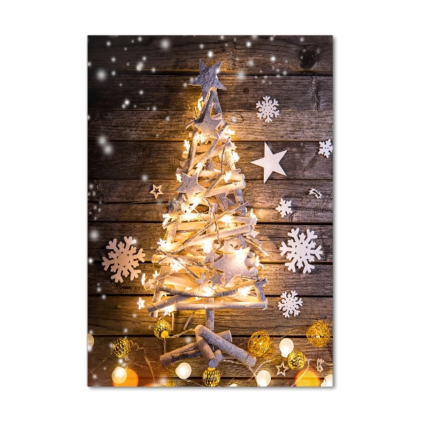 Staand foto in plexiglas Lichtgevende kerstboom