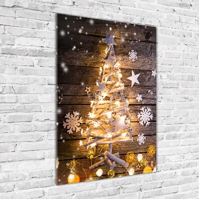 Staand foto in plexiglas Lichtgevende kerstboom