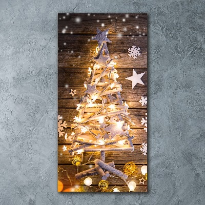 Staand foto in plexiglas Lichtgevende kerstboom