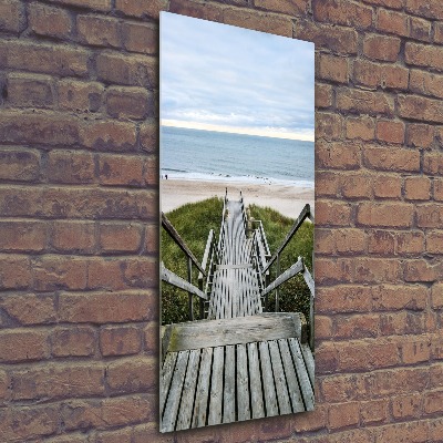 Staand plexiglas foto Pad naar het strand