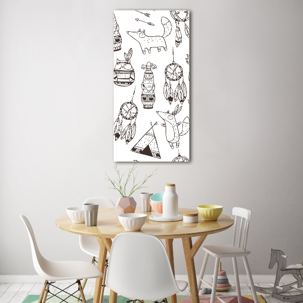 Staand plexiglas foto Indiase achtergrond