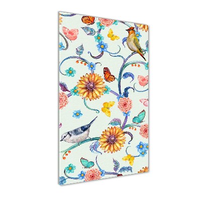 Staand foto op plexiglas Vogels, vlinders, bloemen
