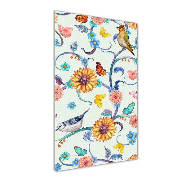 Staand foto op plexiglas Vogels, vlinders, bloemen