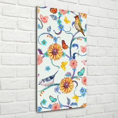 Staand foto op plexiglas Vogels, vlinders, bloemen