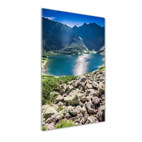 Staand foto op plexiglas Zwarte vijver Tatra-gebergte