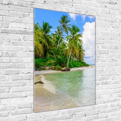 Staand plexiglas foto Tropisch strand