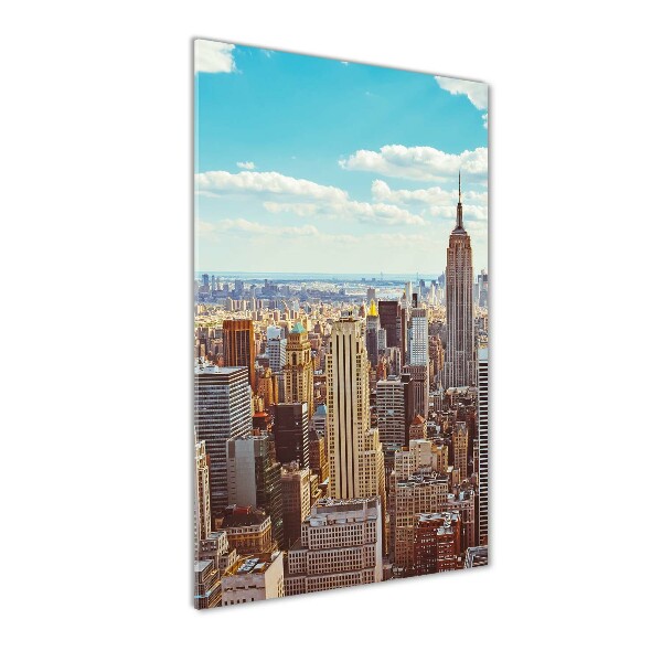 Staand foto plexiglas New York vanuit vogelperspectief