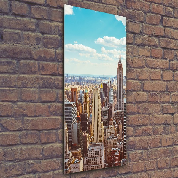 Staand foto plexiglas New York vanuit vogelperspectief