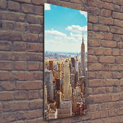 Staand foto plexiglas New York vanuit vogelperspectief