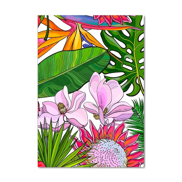 Staand foto plexiglas Hawaiiaans patroon