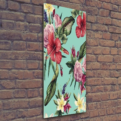 Staand foto op plexiglas Hawaiiaans patroon