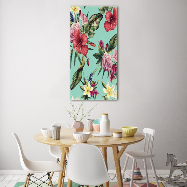 Staand foto op plexiglas Hawaiiaans patroon