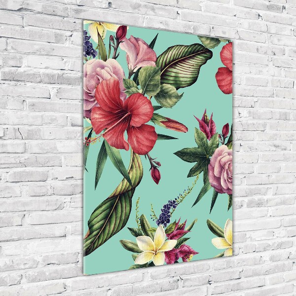 Staand foto op plexiglas Hawaiiaans patroon