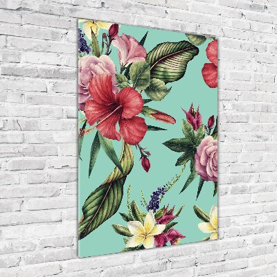 Staand foto op plexiglas Hawaiiaans patroon