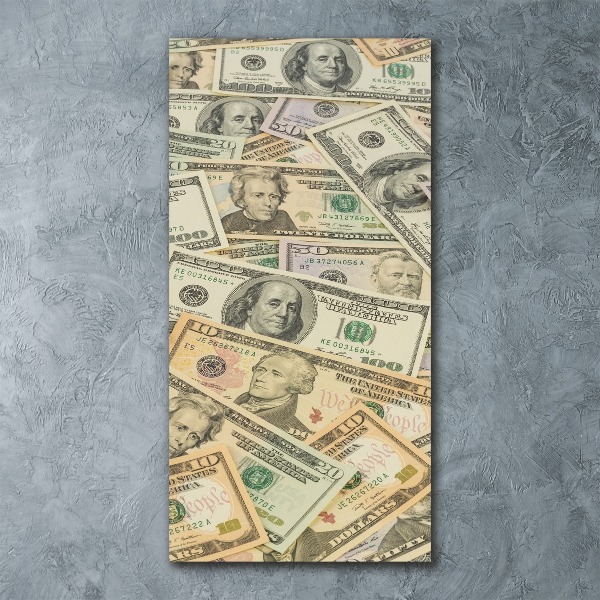 Staand plexiglas foto Dollarbankbiljetten