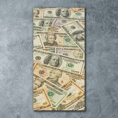 Staand plexiglas foto Dollarbankbiljetten