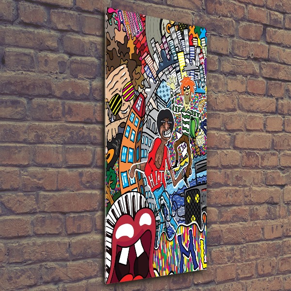 Staand foto op plexiglas Muzikale collage