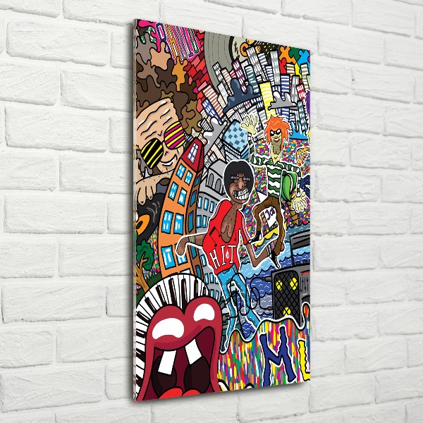 Staand foto op plexiglas Muzikale collage