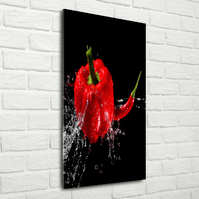 Staand foto plexiglas Twee paprika's