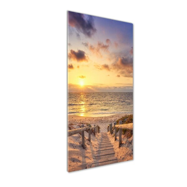 Staand foto op plexiglas Pad naar het strand
