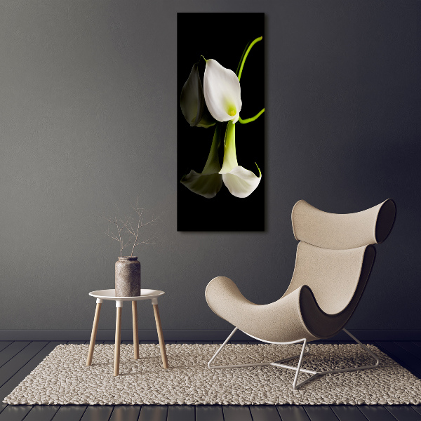 Staand foto plexiglas Witte calla
