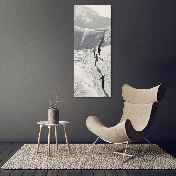 Staand foto op plexiglas Skiërs