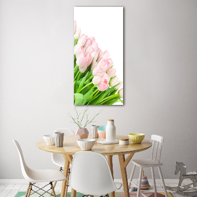 Staand plexiglas foto Roze tulpen