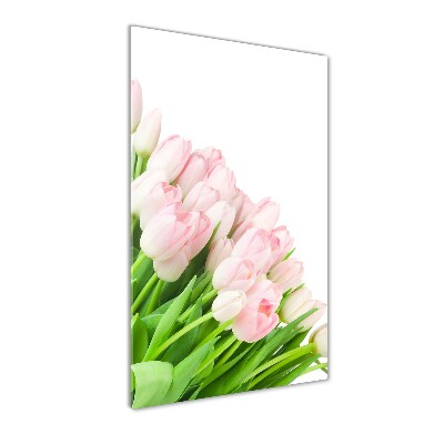 Staand plexiglas foto Roze tulpen