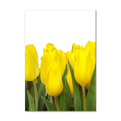 Staand foto op plexiglas Gele tulpen