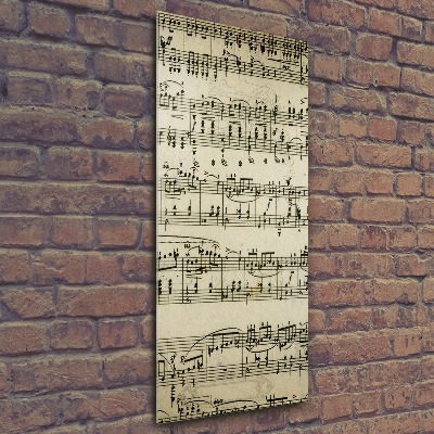 Staand foto op plexiglas Aantekeningen over een personeelslid