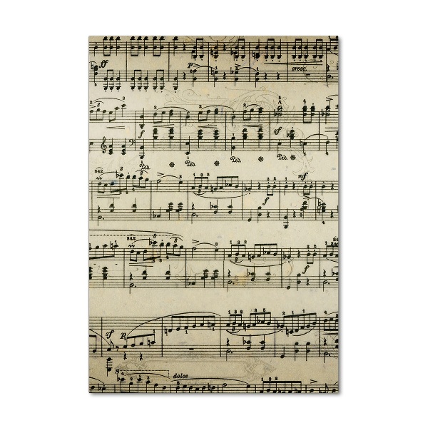 Staand foto op plexiglas Aantekeningen over een personeelslid